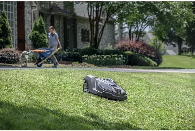 Husqvarna Automower 430X Robotic Lawn Mower with GPS Assisted Navigation, Automatic Lawn Mower with Self Installation and Ultra-Quiet Smart Mowing Tech for Medium to Large Yards (0.8 Acre), 967852845
