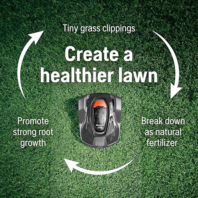 Husqvarna Automower 430X Robotic Lawn Mower with GPS Assisted Navigation, Automatic Lawn Mower with Self Installation and Ultra-Quiet Smart Mowing Tech for Medium to Large Yards (0.8 Acre), 967852845
